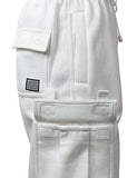 URBANCREWS Hipster Hip Hop Cargo Athletic Shorts WHITE XL
