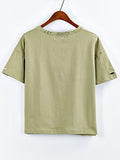 Sweatyrocks Tshirt Camo Print Distressed Crop Tshirt Oliver Greenfull Length