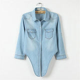 Hsd Cool Knotted Short Denim Shawl Coat Top Jacket Light Blue Asian XXL