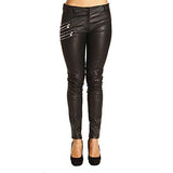 Studded Leather Pant With Zip It 44 Black