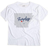 Fairplay Arkansas Ar Map Greatcitees Souvenir T Shirt