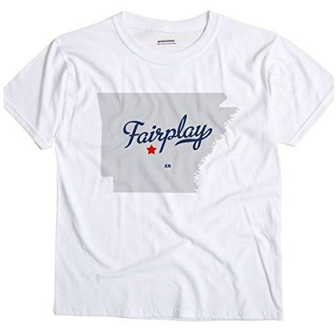 Fairplay Arkansas Ar Map Greatcitees Souvenir T Shirt