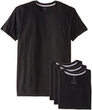 HANES 4PACK ULTIMATE FRESHIQ BLACK SLIM FIT CREW TSHIRTBLACKLARGE