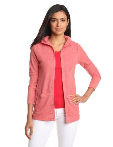 As Real As Long Sleeve Hoodie Coral Medium