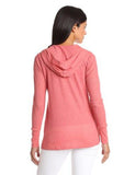 As Real As Long Sleeve Hoodie Coral Medium