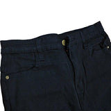 High Waist Knee Skinny Denim Distressed Ripped Boyfriend M Black