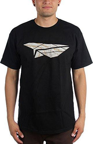 BENNY GOLD PAPER PLAN MAP TSHIRT SIZE: XLARGE COLOR: BLACK