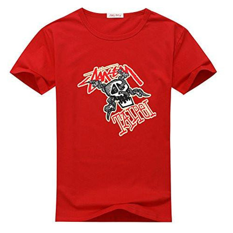 STUSSY CUSTOMIZED FOR PRINTED SHORT SLEEVE TEE TSHIRT XXLARGE RED