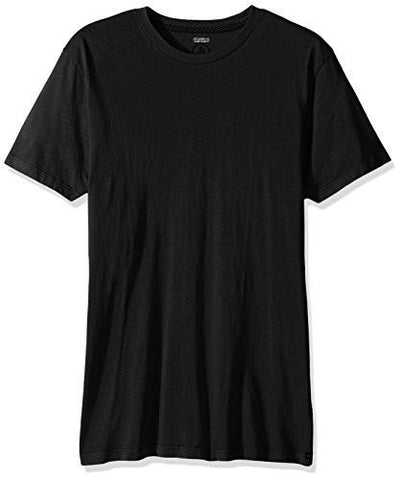 Pale Wash Solid Short Sleeve TShirt Black Large