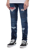 Yorkshire Skinny Moto Indigo 31 Bottoms Denim Indigo