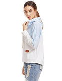 Sweatyrocks Sweatshirt Pullover Hoodie Shirt Blue Ombre XSmall