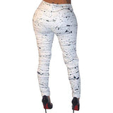 White Knee Skinny Denim Distressed Ripped S