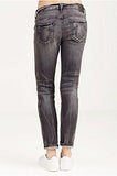 Audrey Mid Rise Slim Friend Distressed In Grey Misfit 33 Grey Misfit