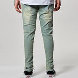 Stanford Skinny Moto Light Indigo 29 Bottoms Denim Light Indigo