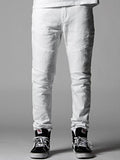 Carnaby Skinny Moto White 36 Bottoms Denim White
