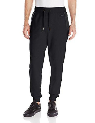 Akademiks Washington Fleece Pu Pant Black XLarge