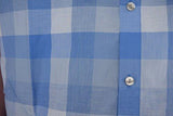 CALVIN KLEIN MEN COTTON TWILL SHORT SLEEVE BUTTON FRONT SHIRT XLARGE REGATTA