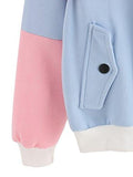 Sweatyrocks Sweatshirt Colorblock Pullover Fleece Hoodie