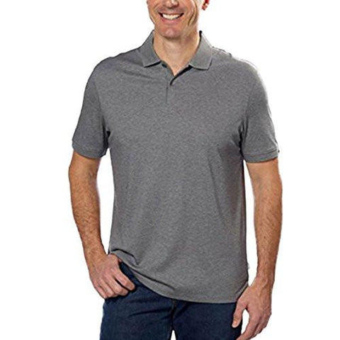CALVIN KLEIN LIFESTYLE SOFT LIQUID COTTON POLO SHIRT XL GREY