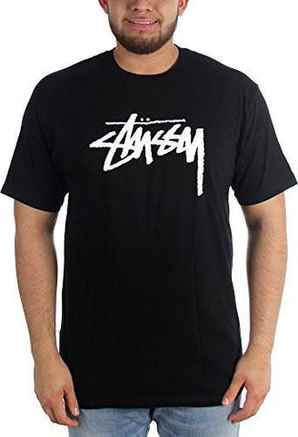 STUSSY STOCK TSHIRT SIZE: XXLARGE COLOR: BLACK