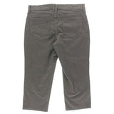 Ariel Denim Side Slit Cropped Brown 8