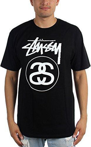 STUSSY STOCK LINK TSHIRT SIZE: XXLARGE COLOR: BLACK