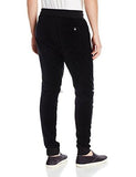 Jogger Pants In Premium Solid Velour Fabric Black 3XLarge