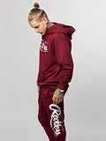 Big R Script Sweatpants Burgundy S Bottoms Sweatpants Burgundy