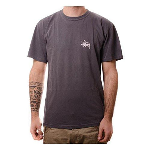 STUSSY BASIC STUSSY PIG. DYED TSHIRT SIZE: SMALL COLOR: BLACK