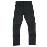 Front Cargo Pocket Distressed Premium Slim Pants 36 Black