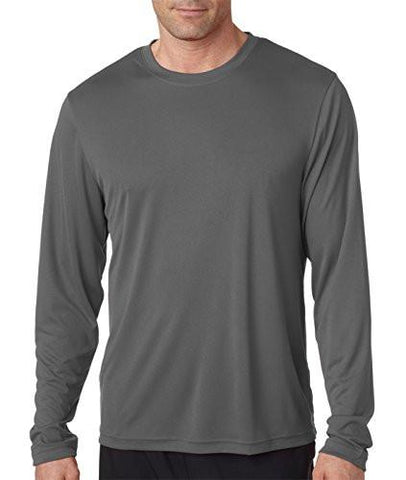 HANES COOL DRIPERFORMANCE LONGSLEEVE TSHIRTGRAPHITELARGE
