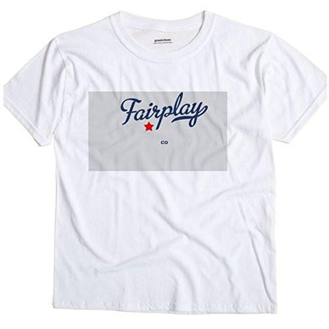 Fairplay Colorado Co Map Greatcitees Souvenir T Shirt