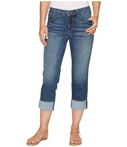 Dayla Capri With Frayed Hem In Cool Embrace Denim Zimbali 10