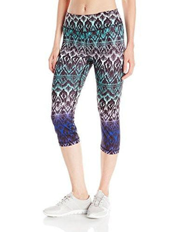 Active Crop Pant Print East Indies Medium