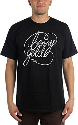 BENNY GOLD CLASSIC SCRIPT TSHIRT SIZE: XXLARGE COLOR: BLACKWHITE
