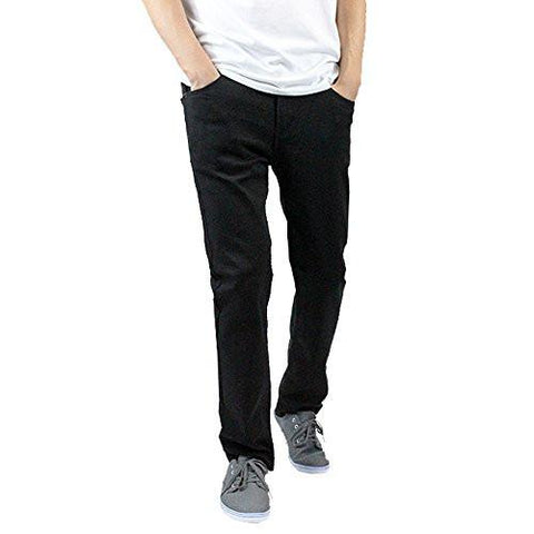 Slim Fit Twill Denim Pants 30X30 Black