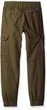 Big Jogger Pants Washed Ripstop Fabric With Cargo Pockets Olive XLarge
