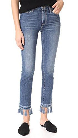 Jacqueline Straight Leg Indigo Tassel 30