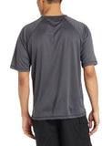 KANU SURF BIG EXTENDEDSIZE UPF 50+ SOLID RASHGUARD SWIM SHIRT CHARCOAL 3X