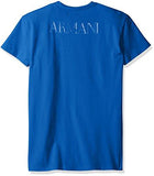 EMPORIO ARMANI MEGA LOGO CREW NECK TSHIRT CHINA BLUE LARGE