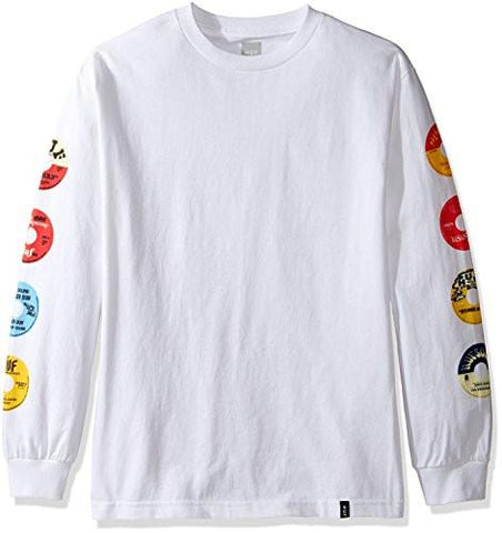 45 Rpm Long Sleeve Tee White Small