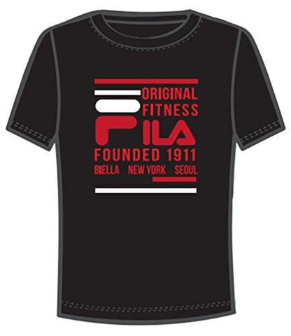 FILA ORIGINAL FITNESS ATHLETIC SHIRT BLACK XL