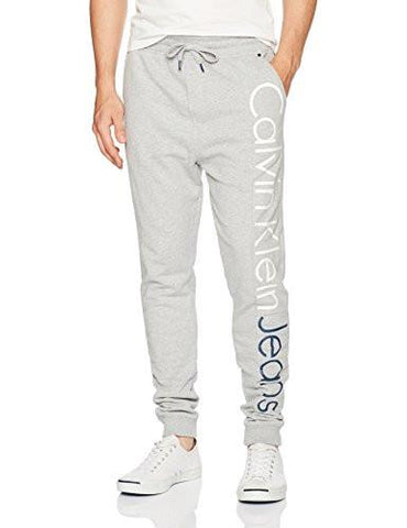 Calvin Klein Rebel Sport Logo Jogger Pant Light Grey Heather Small
