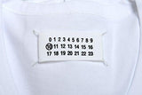 10 White Deep Vneck Tshirt US M It 50;
