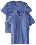 HANES NANO PREMIUM COTTON VNECK TSHIRT PACK OF 2 VINTAGE DENIM XLARGE