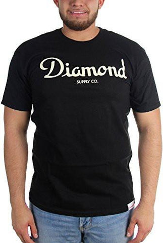 DIAMOND SUPPLY CO. CHAMPAGNE SCRIPT TSHIRT SIZE: SMALL COLOR: BLACK