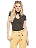 GUESS FACTORY WOMEN VILA KEYHOLE TOP