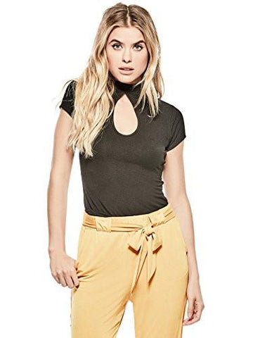 GUESS FACTORY WOMEN VILA KEYHOLE TOP