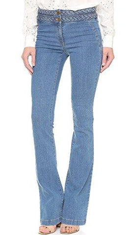 Biscayned Braided Flare Retro Blue Size 4