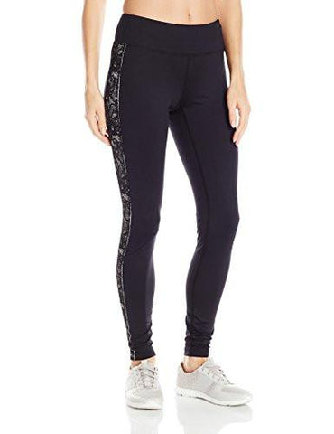 Active Long Pant Side Black Lace Small